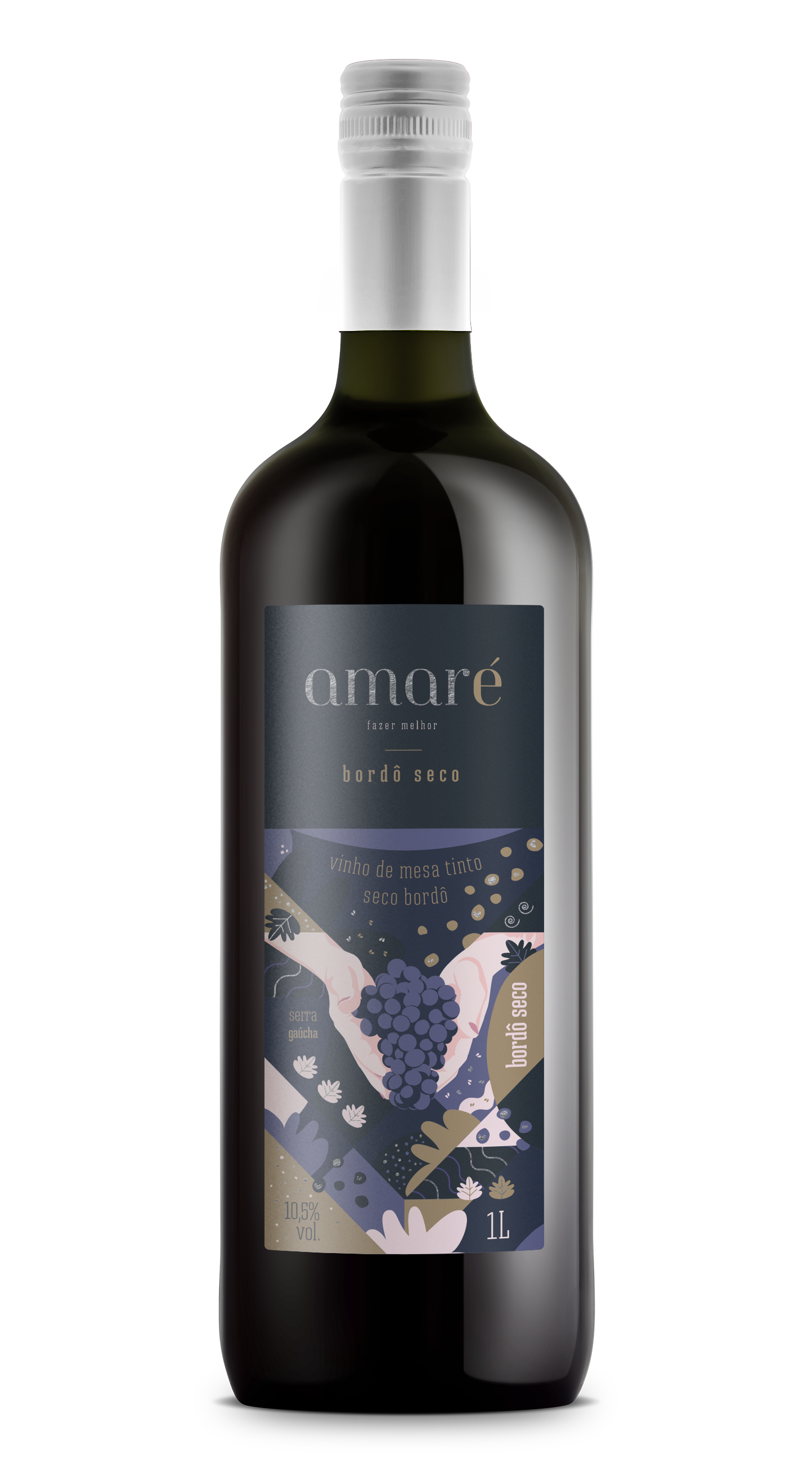 Vinho Bordô Seco 1L